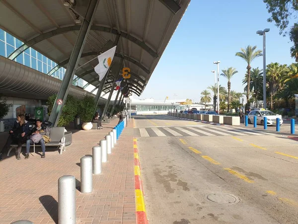 Ben Gurion Airport Tel Aviv Israel Fevereiro 2020 Aeroporto Internacional — Fotografia de Stock