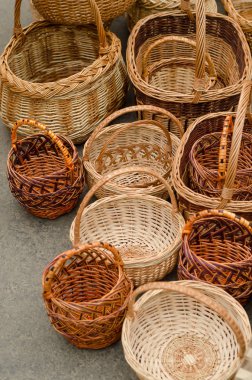 Dokuma sepetleri el yapımı