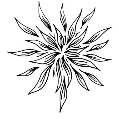 Taslak mikrop vektör simgesi. Tıbbi bir kavramdan izole edilmiş siyah basit bir element çizimi. Düzenlenebilir vektör vuruşu mikrobu. Virüs simgesi. El çizimi çizimi. Virüs, bakteri.