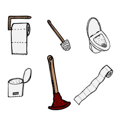 Hand Drawn Toilet Bowl Free Vector Eps Cdr Ai Svg Vector Illustration Graphic Art