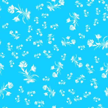 Klasik gül dikişsiz dış hat vektörü, her amaç için harika bir tasarım. Çiçekli, dikişsiz desen. Beyaz bir gül ile modaya uygun doğrusal çizim. Tekstil kumaş tasarımı. Basit çiçek deseni