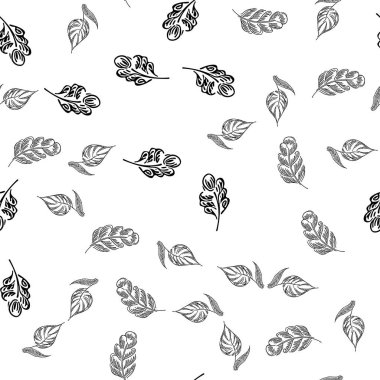 Kusursuz sonbahar yaprakları klasik tarzda ana hatlarını çiziyor. Kusursuz sonbahar yaprakları elle çizilmiş. Basit vektör çizimi. El çizimi çizimi vektör illüstrasyonu