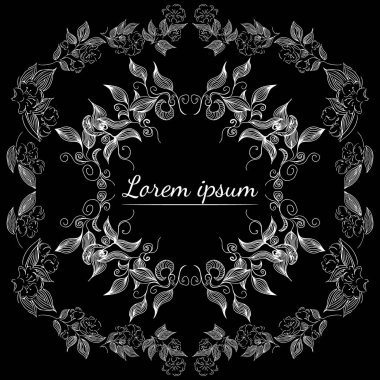 Tropikal el çiçekli çerçeveler çizdi. Taslak hazır. Orman yaprakları çizimi. Çiçek seti. El çizimi. Vektör izole koleksiyonu. Doğal bahar düğün kartı. Yaz tropik yaprakları. Botanik çerçeveler