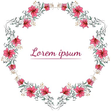 Tropikal çerçeve elle çizilmiş. Orman yaprakları düz çizim. Çiçek sınırı. El çizimi. Vektör, izole edilmiş. Doğal bahar düğün kartı. Yaz tropik yaprakları. Botanik düz çerçeve. Çizgi çizimi