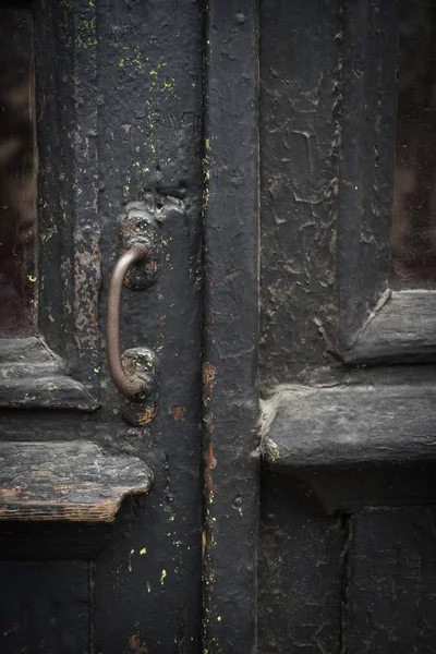 Vintage brown wooden door — Stock Photo, Image