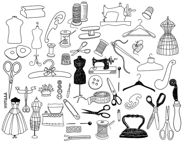 Doodles of the sewing — Stock Photo, Image