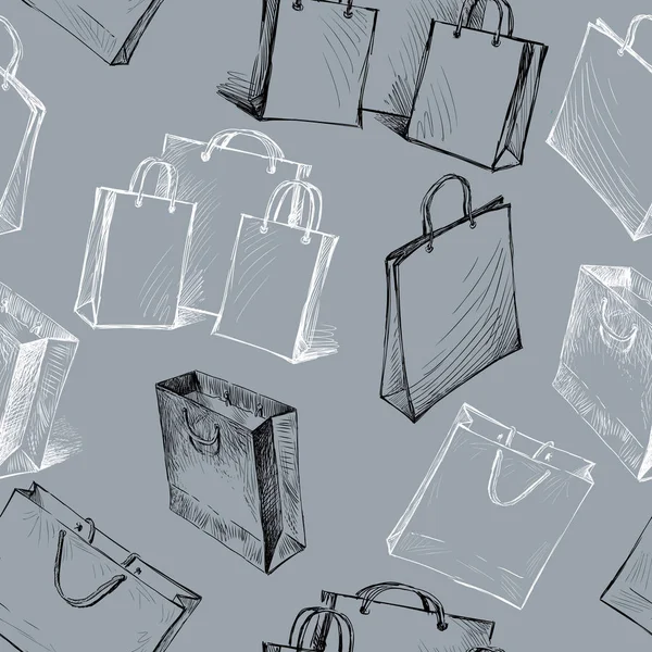 Patrón de las bolsas para las compras — Archivo Imágenes Vectoriales