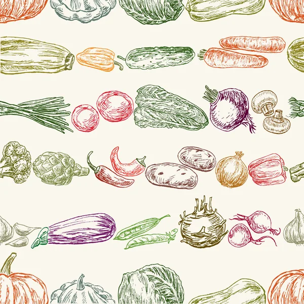 Колекція різних овочів — стоковий вектор