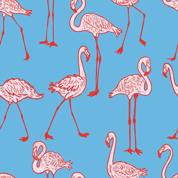 çizgi film flamingos bir sürü paterni