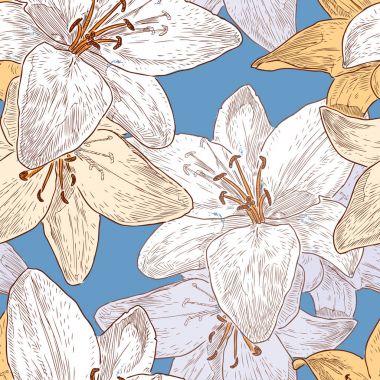 Bahçe lilyum paterni