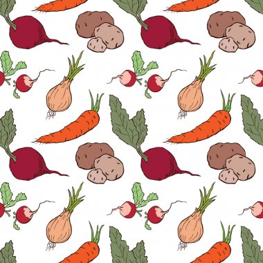 Olgun kökleri bitkileri sorunsuz arka plan