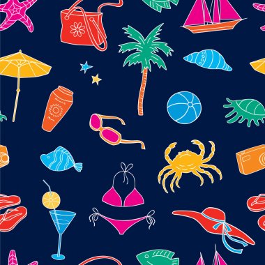 Desen, plaj rekreasyon sembol