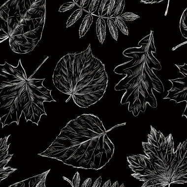 Çizimler desen sonbahar yaprakları