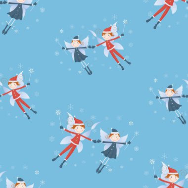 Neşeli Noel Elfleri 'nin kusursuz uçan çiftleri.