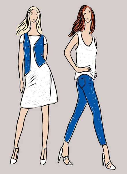 Discover more than 123 denim dress illustration super hot