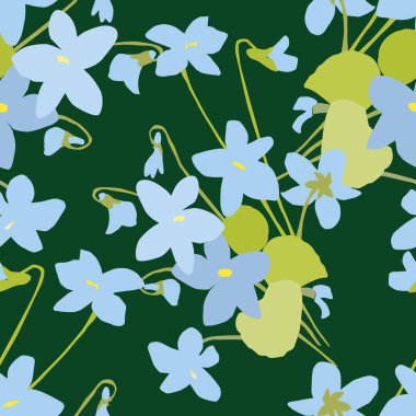 Mavi menekşelerin pürüzsüz arkaplanı