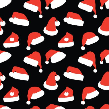 Noel Baba şapkalarının kusursuz arka planı