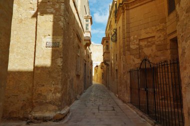 Eski Mdina sokak görünümü