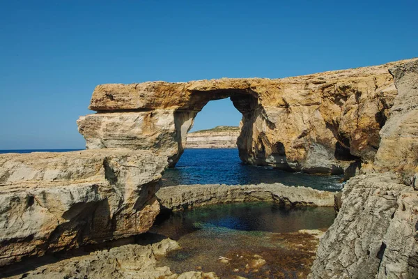 La ventana azul — Foto de Stock