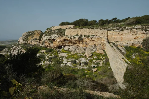 Пунический некрополь и гробницы — стоковое фото