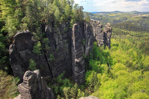 Швейцарський Affensteine Саксонія — стокове фото