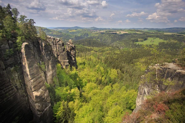 Affensteine sachsen schweiz — Stockfoto