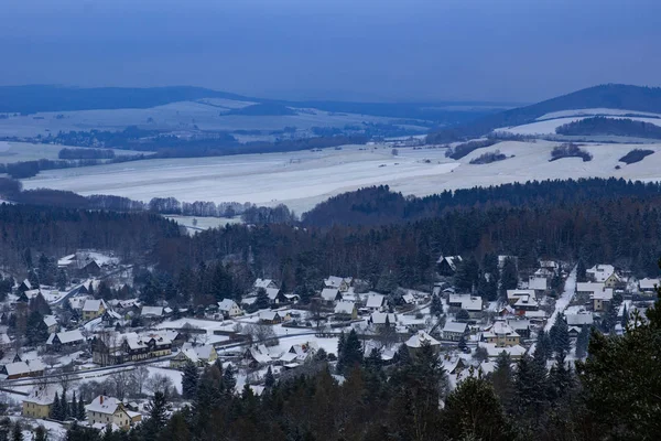 Jonsdorf mountains in saxony — Stok fotoğraf