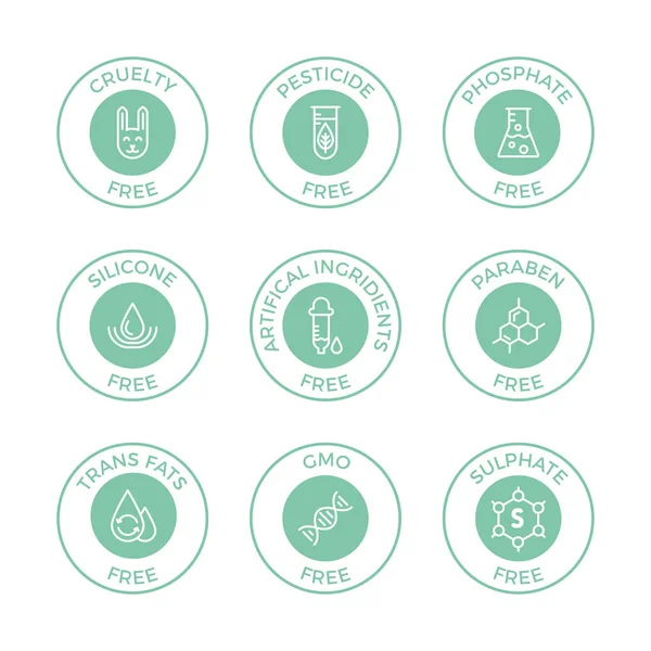 Set of eco badges. — Stock Vector