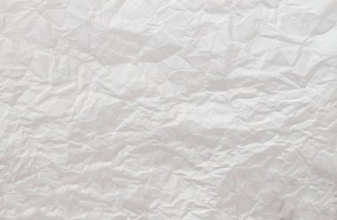 Buruşmuş beyaz kağıt arkaplan.