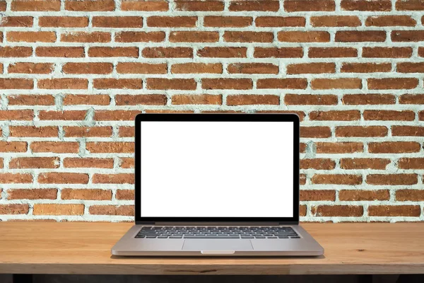 Dizüstü bilgisayar ile eski arka plan boş ekran ile