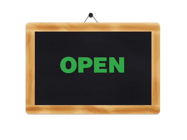 Open-sign-business hours — Stock Photo, Image