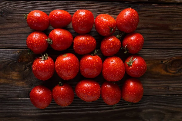 Πολύχρωμο ντομάτες Ντομάτα φόντο — Φωτογραφία Αρχείου