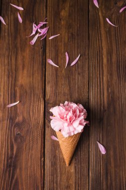 Gözleme koni karanfil çiçek