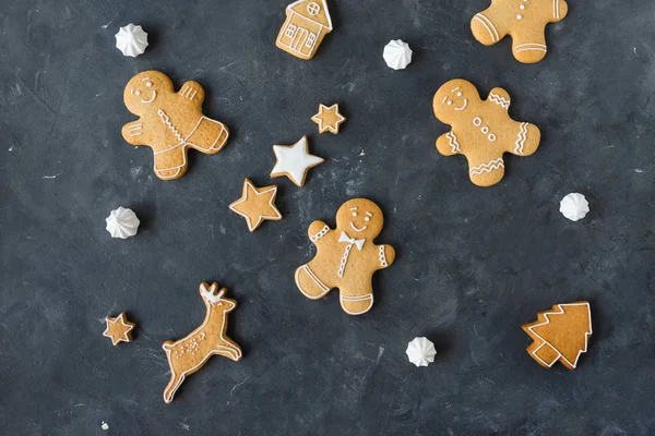 Biscoitos de gengibre e bagas — Fotografia de Stock