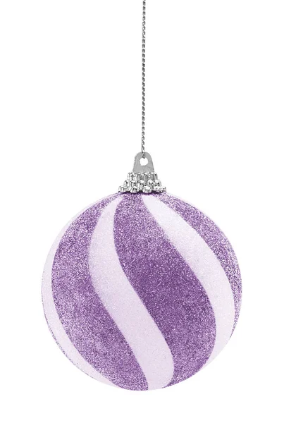 Bola de Navidad Purple Glitter —  Fotos de Stock