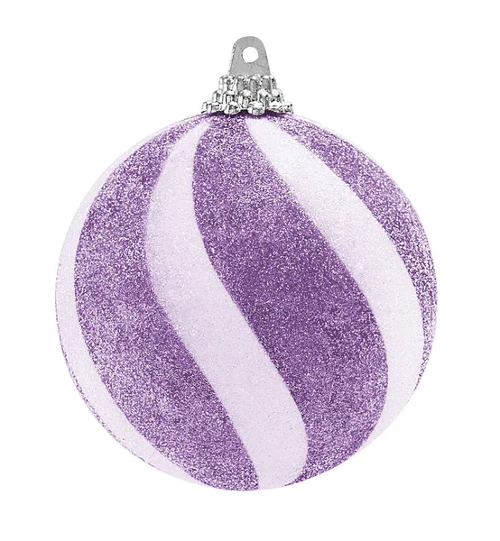 紫のキラキラ クリスマス ボール — ストック写真