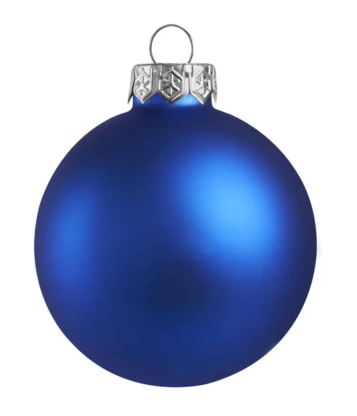 Mavi noel balosu beyaz arkaplanda izole