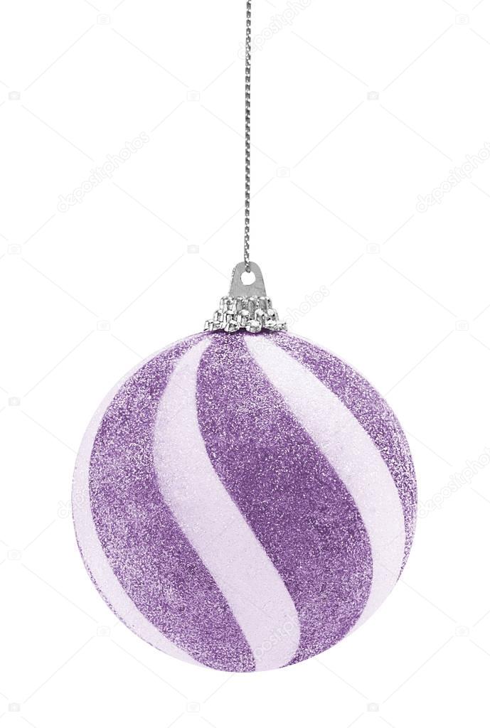 Purple Glitter Christmas Ball