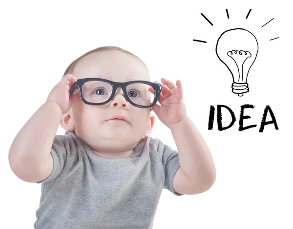 Baby with an idea — Stock Photo, Image