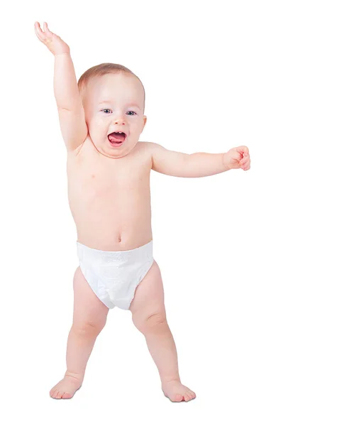 Toddler learning to walk — Stock Photo, Image