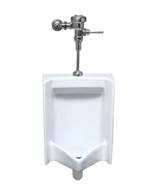 Beyaz bir pisuar closeup