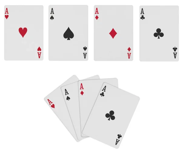 Isolated Poker Cards — Stock Photo, Image