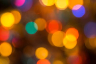 Soyut bulanık garland ışıklar. Noel ve yeni yıl için arka plan