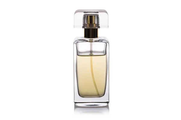 Frasco de perfume aislado de fondo blanco — Foto de Stock