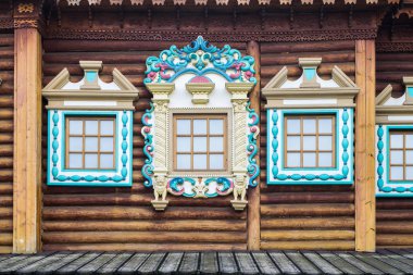 Dekorasyon, Çar'ın tahta Sarayı Kolomenskoye, Moskova'nın windows görüntüsünü