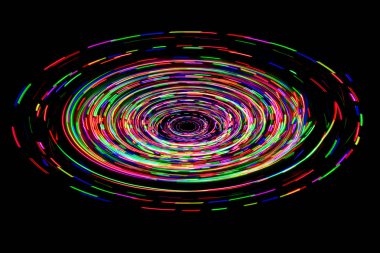 LED ışıkları yollar koşuşturma