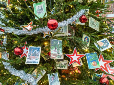 Moskova'da Noel ve Yeni Yıl dekorasyonu