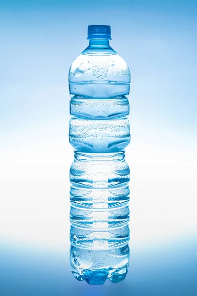 Plastic bottle of water