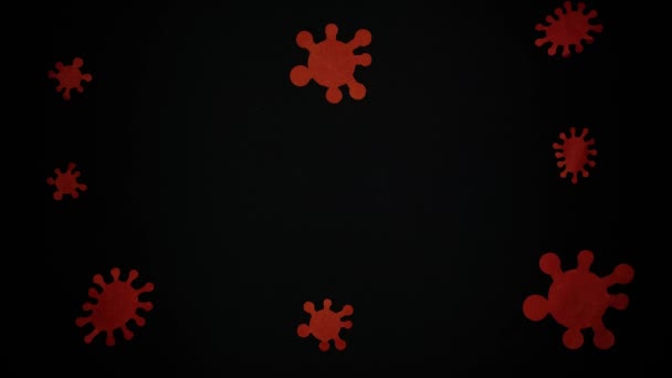 Arrête COVID. Stop motion 4 k. Stop motion animation du message avec Coronavirus ou Covid 19 message  