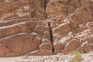 Mısır'daki Kanyonu. Mısır, Sina Çölü, renkli Kanyon dağlar